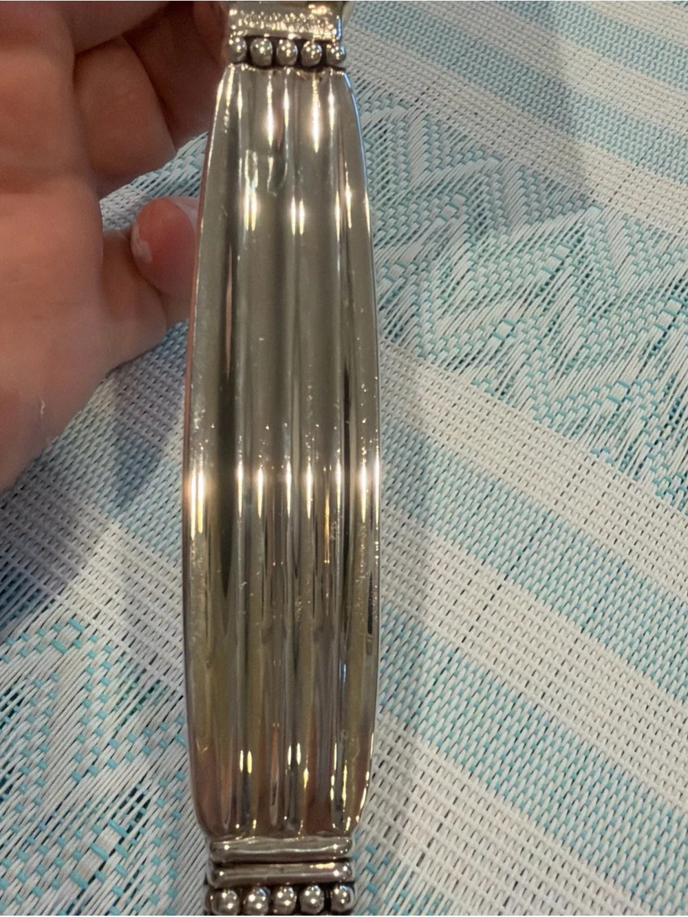 Silver-plate Decorative Cake / lasagna Server - Elegant Handle Godinger